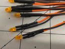 3mm Amber LED w Resistor & Wire Leads, Pre-wired 10 pack