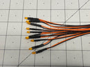 3mm Amber LED w Resistor & Wire Leads, Pre-wired 10 pack