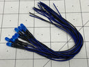 5mm Blue LED w Resistor & Wire Leads, Pre-wired 10 pack