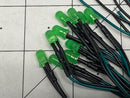 5mm Green LED w Resistor & Wire Leads, Pre-wired 10 pack