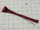 5mm Red LED w Resistor & Wire Leads, Pre-wired 10 pack