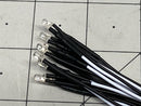High Intensity 3mm White LED w Resistor & Wire Leads, Pre-wired 10 pack