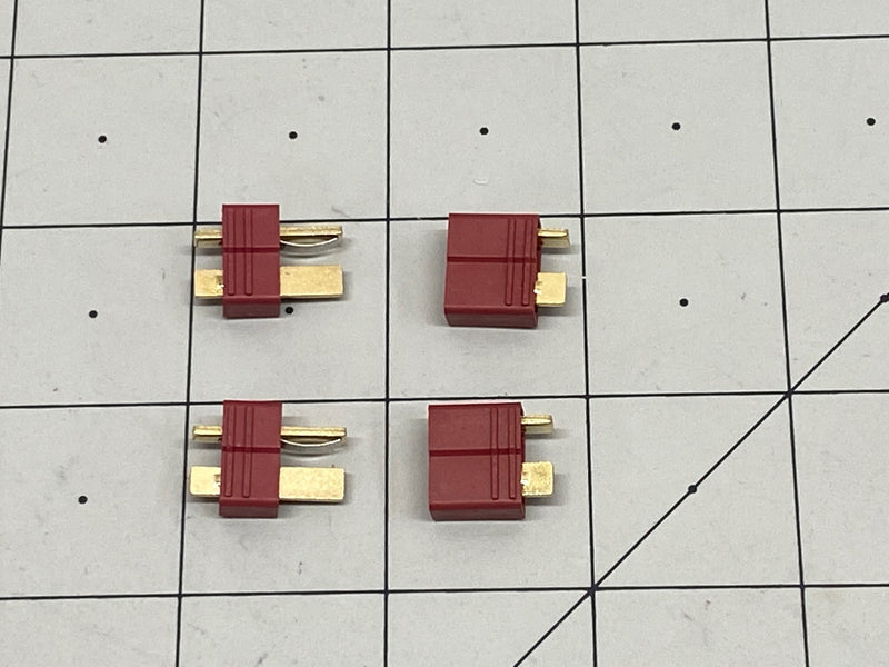 T Plug Style Battery Connectors - 2 Pair